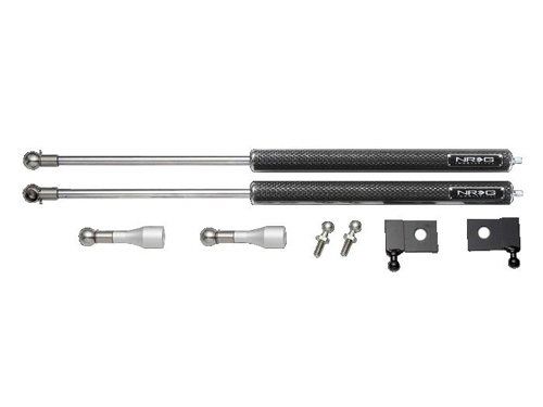 NRG Carbon Fiber Hood Damper Kit - 01+ Subaru WRX STi