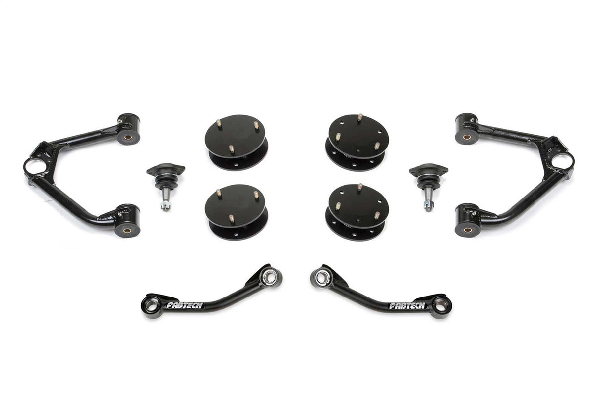Fabtech 21 GM Suv 4WD 3in UCA Kit w/Bjs & Shock Spacers
