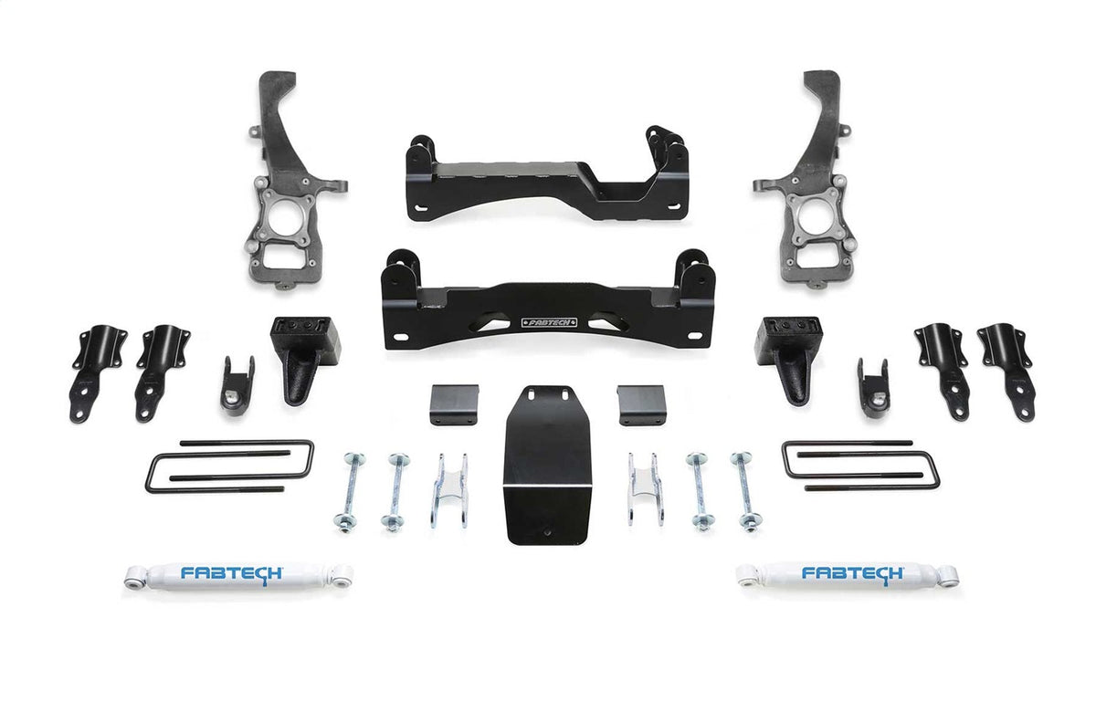 Fabtech 2021 Ford F150 4WD 6in Basic Sys w/Perf Shks