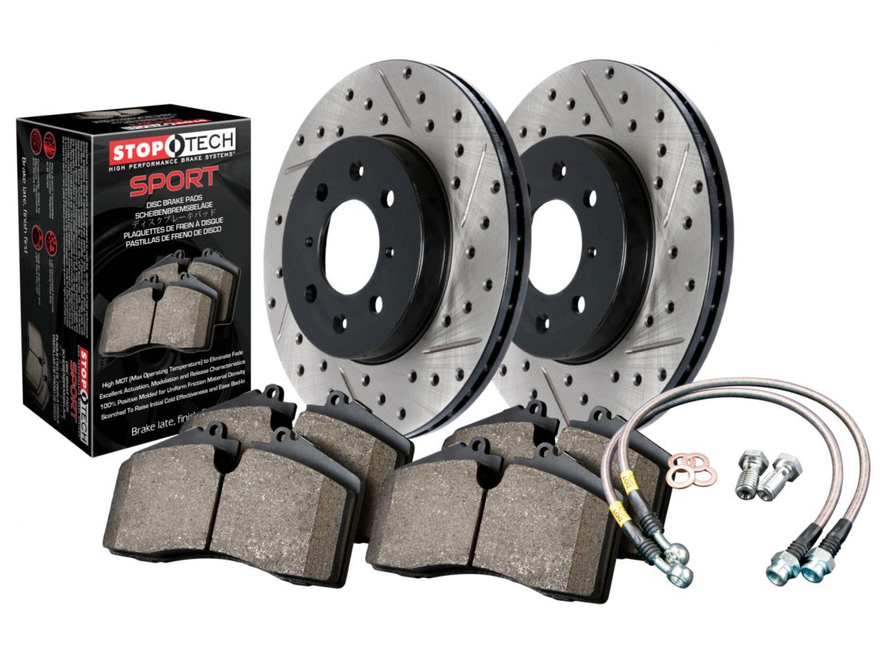 Sport Axle Pack Drilled Rotor, Front