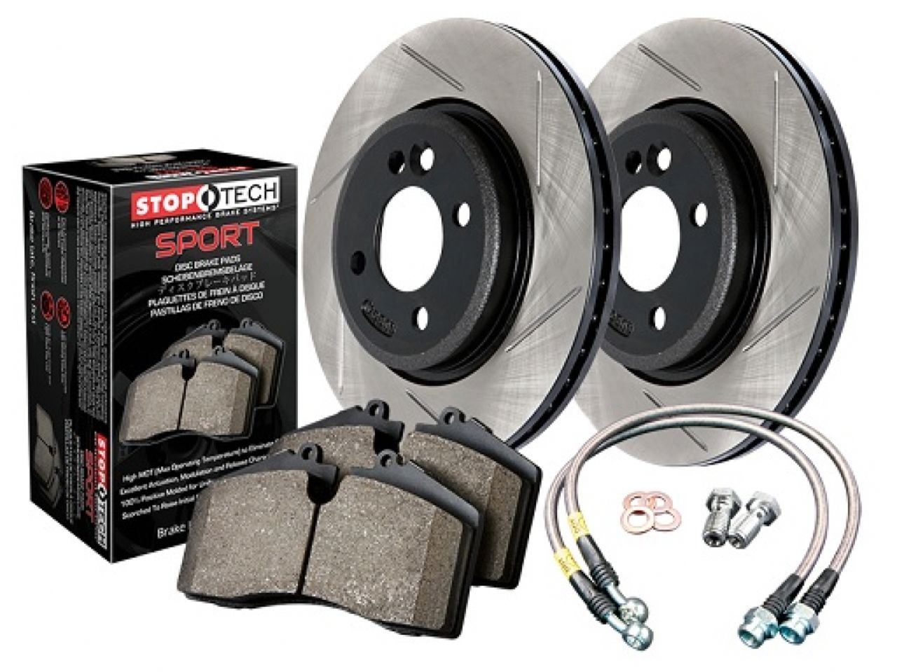 Sport Axle Pack, Drilled & Slotted, 4 Wheel