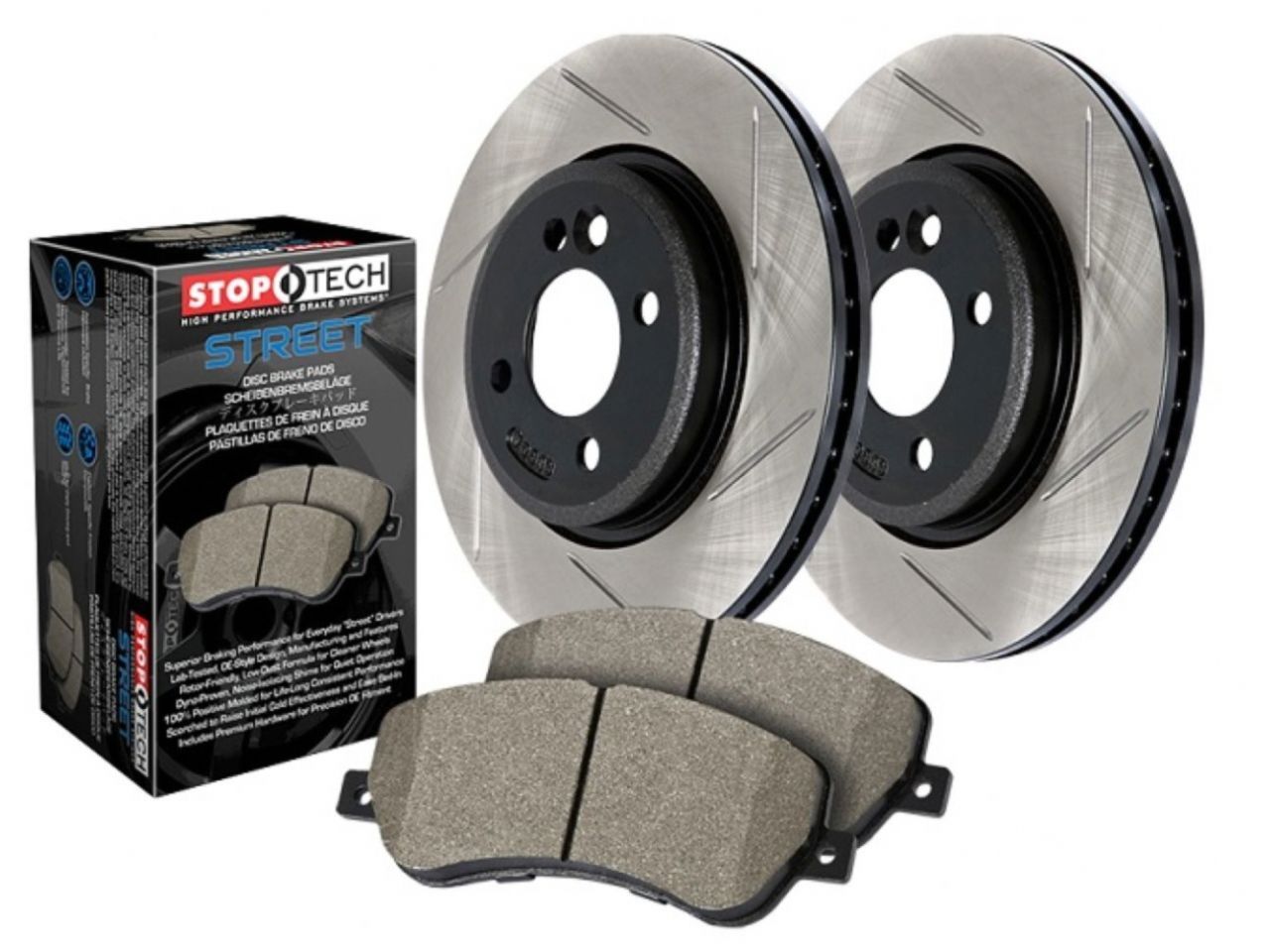 Street Axle Pack Drilled & Slotted, Rear