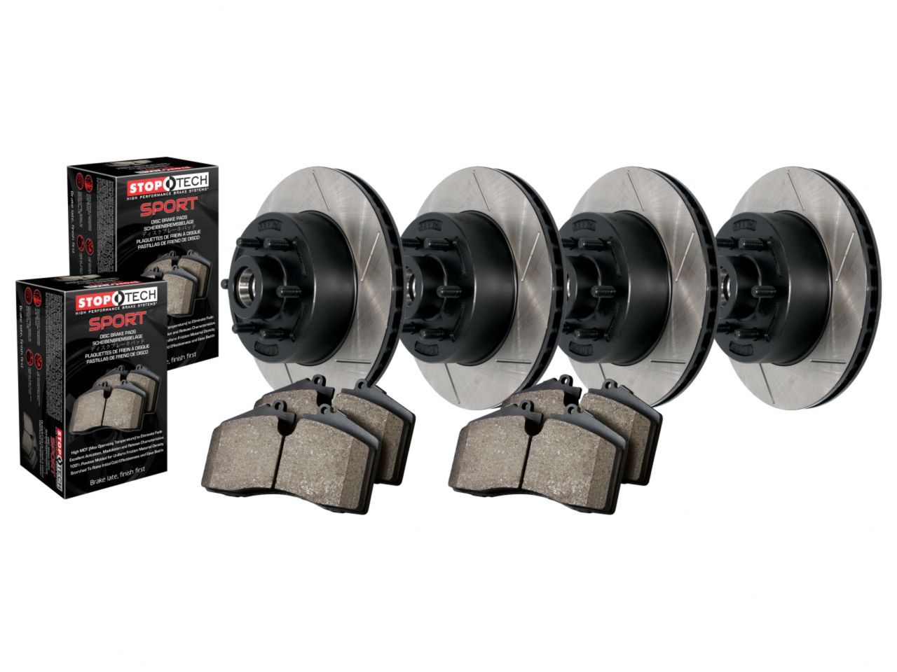 Truck Axle Pack, Slotted, 4 Wheel