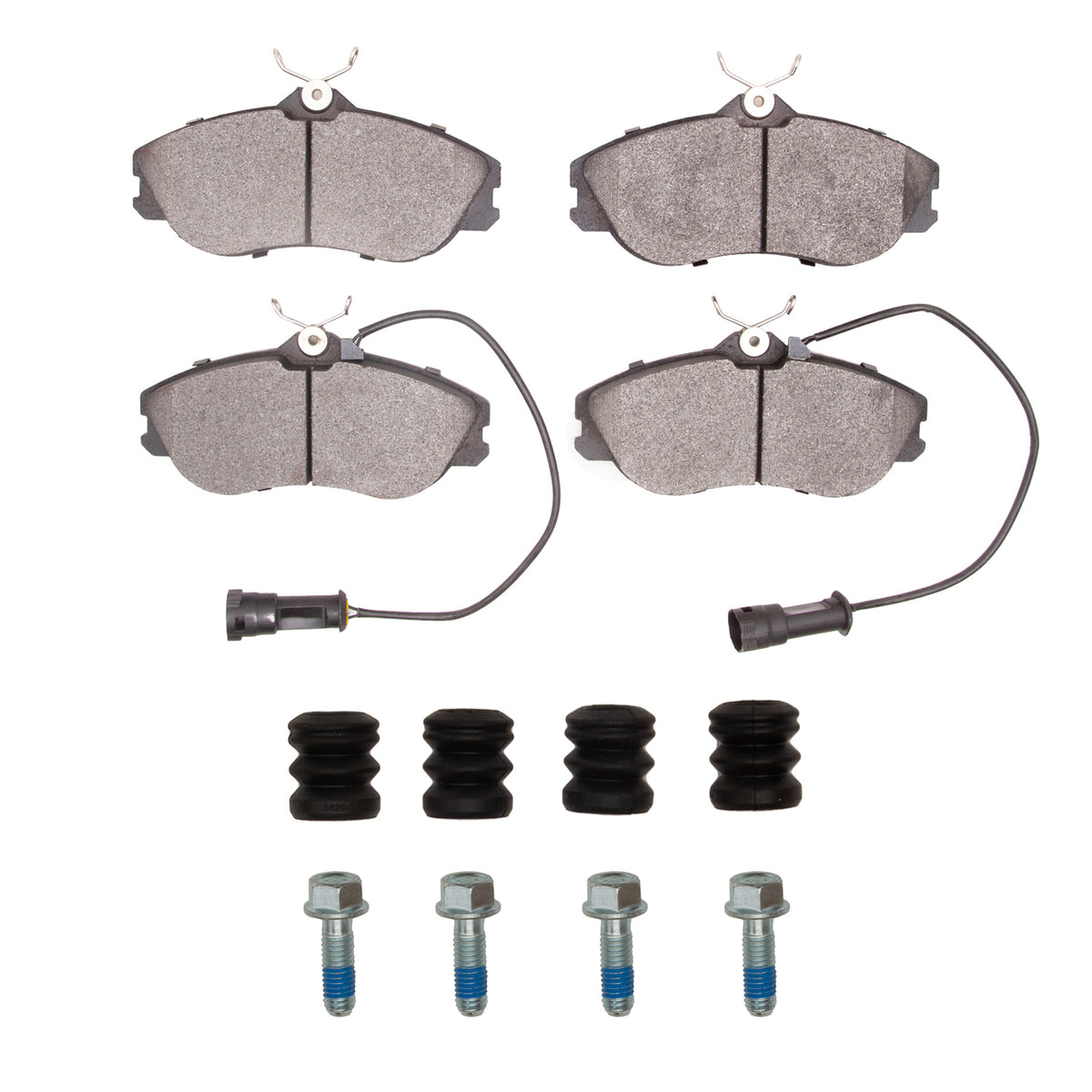 DFC 85-91 Audi 200 Quattro Front 5000 Advanced Semi Metallic Brake Pads and Hardware Kit