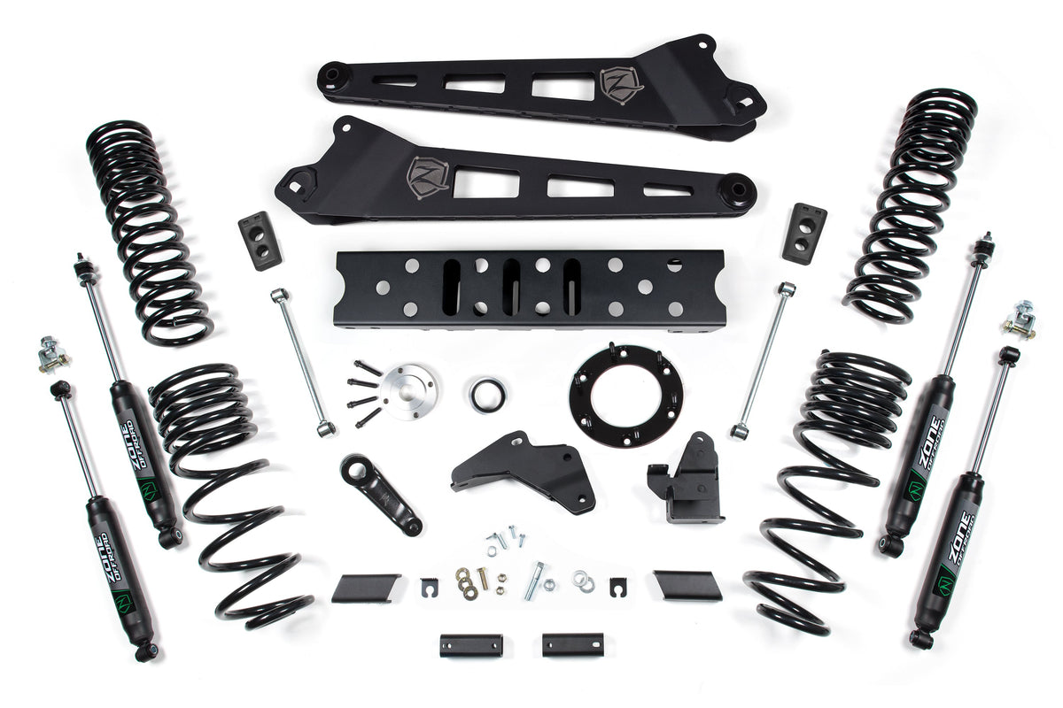 Zone Offroad 19-24 Dodge Ram 2500 4WD 6.5in Suspension Lift Kit w/ Zone Shocks