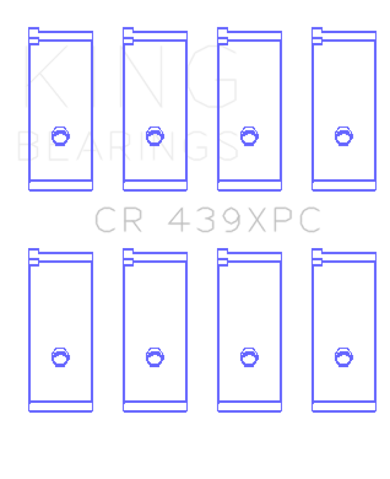 King Engine Bearings Honda B18A1/B18B1 (Size .026) pMaxKote Performance Rod Bearing Set