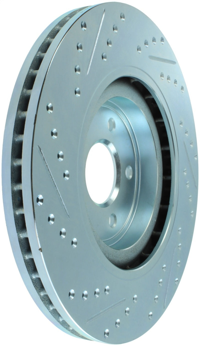 StopTech Select Sport Nissan Slotted and Drilled Front Left Rotor