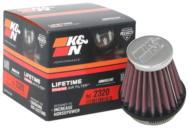 K&N Universal Air Filter 1-13/16in FLG / 3in Bottom / 2in Top / 3in Height