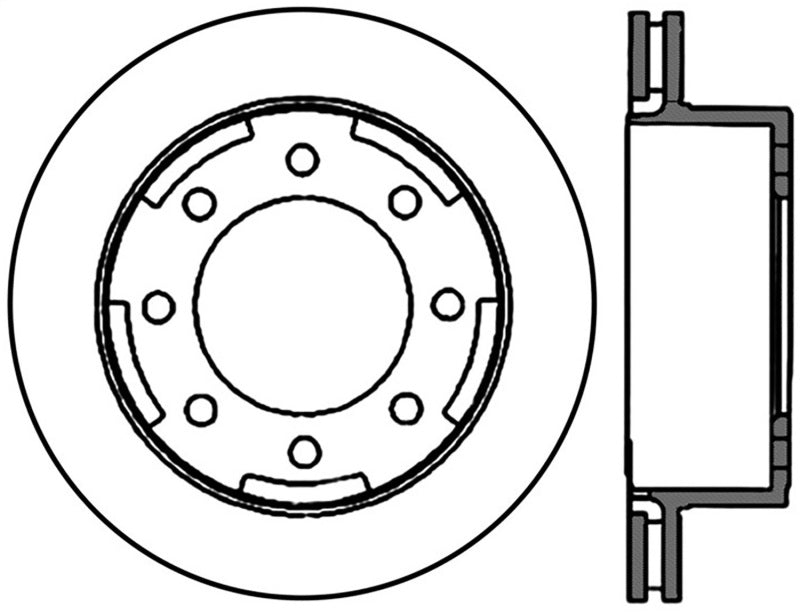 StopTech 00-13 Chevrolet Suburban 2500 Rear Left Drilled SportStop Cryo Rotor