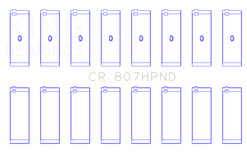 King Engine Bearings Chevy LS1 / LS6 (Size 011) Performance Rod Bearing Set