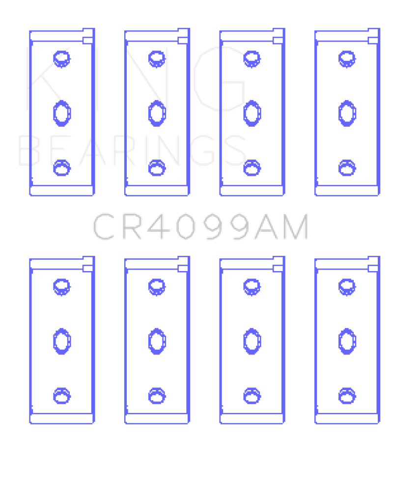 King Engine Bearings Fiat Tempra / 146 (Size 010) Rod Bearing Set