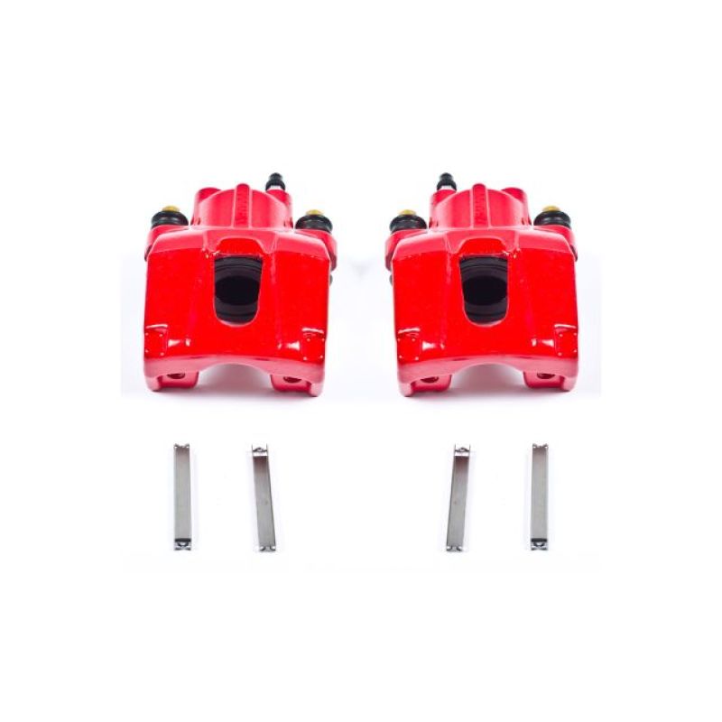 Power Stop 06-10 Jeep Commander Rear Red Calipers w/o Brackets - Pair