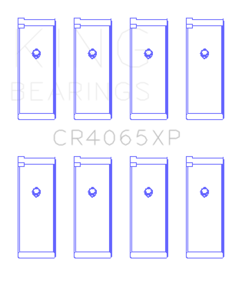 King Engine Bearings Nissan KA-24DE Performance Rod Bearing Set - Size +0.25mm