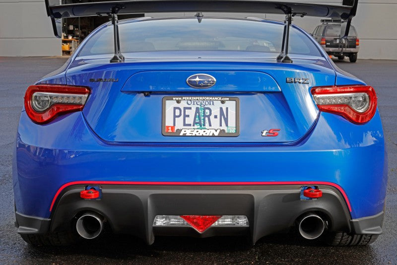 PERRIN 13-25 Subaru BRZ / 13-20 Scion FRS & Toyota 86 / 22-25 GR86 Tow Hook Kit (Rear) - Red