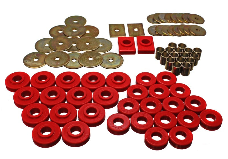 Energy Suspension GM Body Mount Set - Red