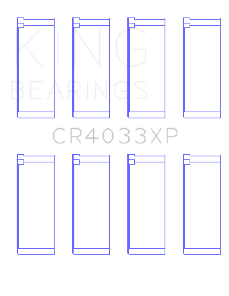 King Engine Bearings Honda F20C/F22C/B20/H22 16V Performance Rod Bearing Set - Size STD