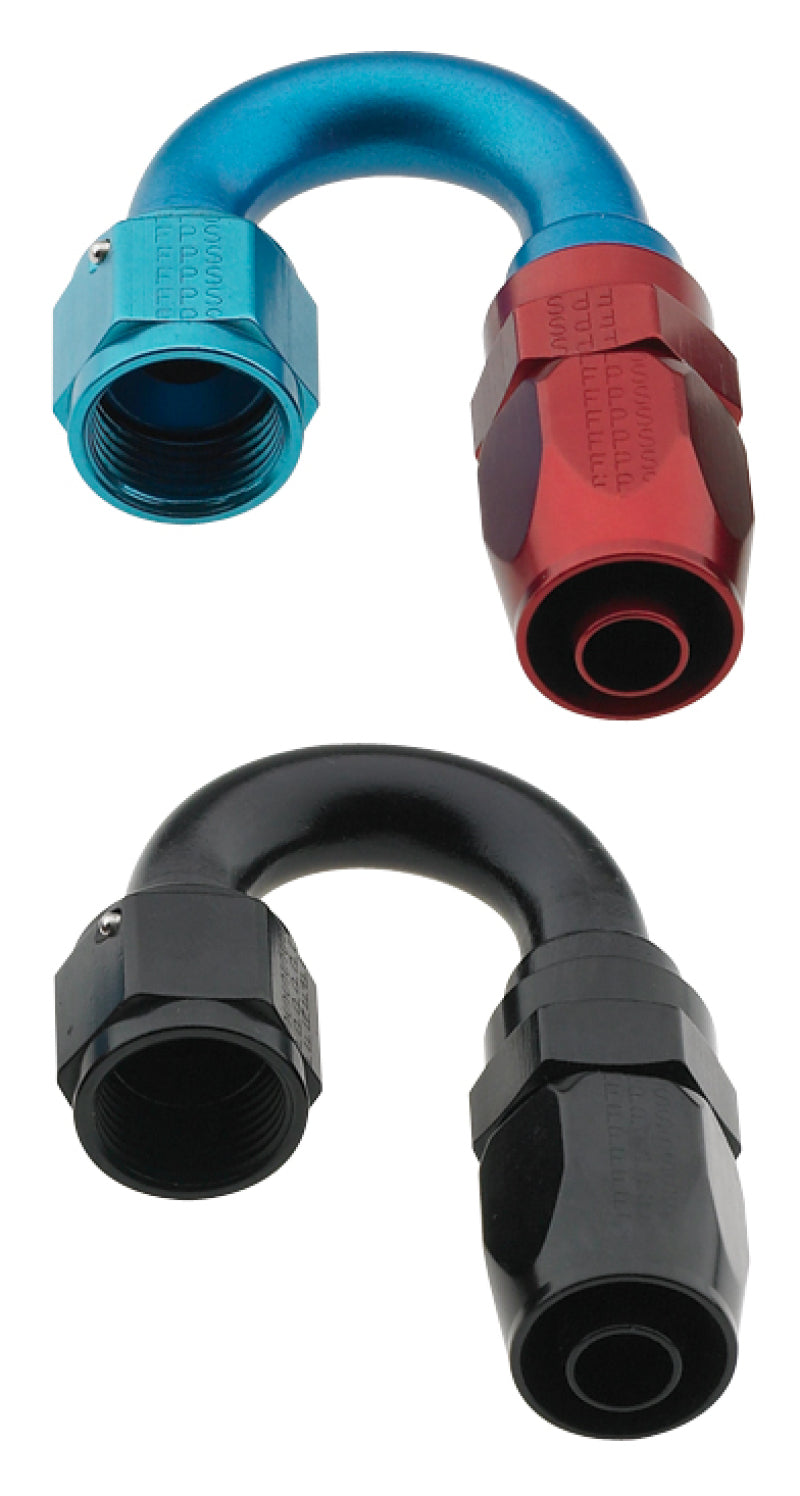 Fragola -10AN x 180 Degree Pro-Flow Hose End - Blue/Red
