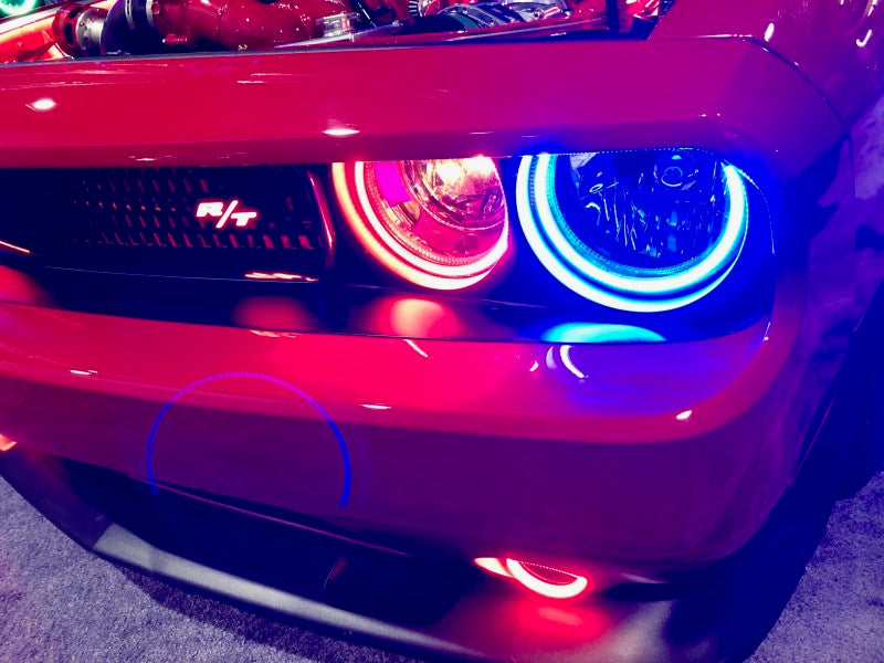 Oracle 08-14 Dodge Challenger Dynamic Surface Mount Headlight Halo Kit - - Dynamic
