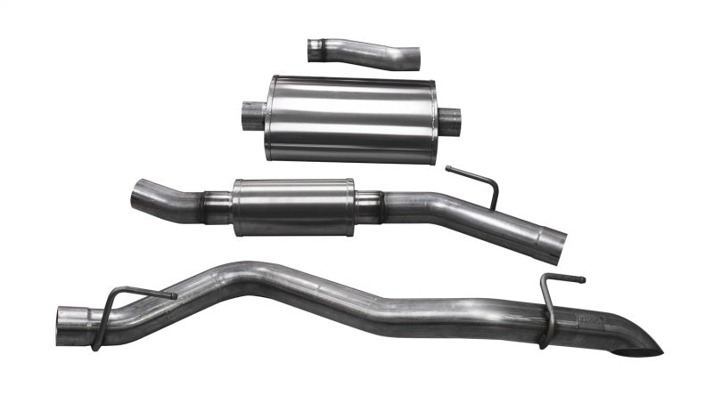 Corsa 2020-2025 Jeep Gladiator JT 3.0in Cat-Back Touring Single Side Exit w/ Turn Down Tip