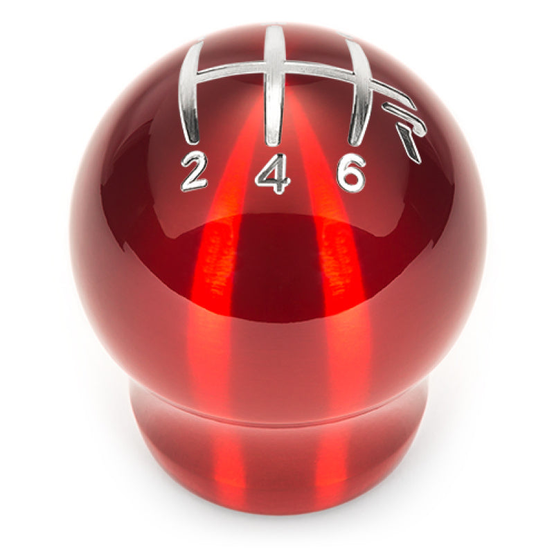 Raceseng Contour Shift Knob (Gate 3 Engraving) M10x1.25mm Adapter - Red Translucent