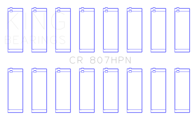 King Engine Bearings Chevy LS1 / LS6 / LS3 (Size 010X) Performance Rod Bearing Set