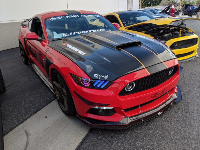 Oracle 15-17 Ford Mustang V6/GT/Shelby Dynamic DRL  w/ Halo Kit - ColorSHIFT - Dynamic