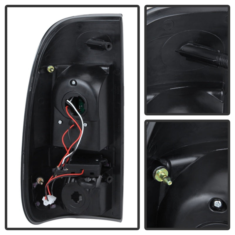 xTune Ford Super Duty 08-15 LED Tail Lights Black ALT-JH-FS08-LED-BK