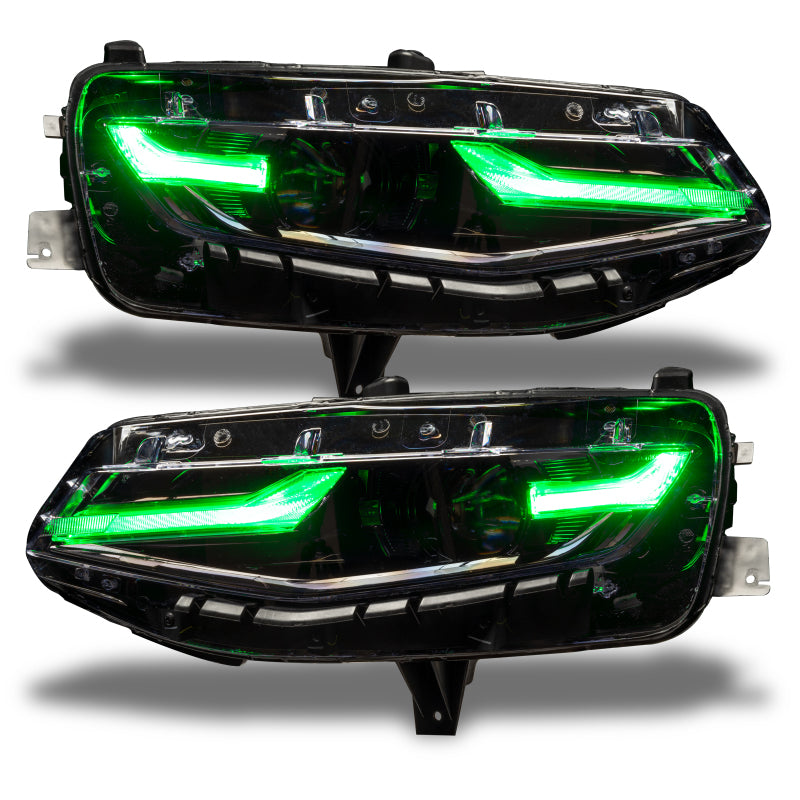 Oracle 19-21 Chevy Camaro LS/LT RGB+A Headlight DRL  Kit - ColorSHIFT w/ RF Controller