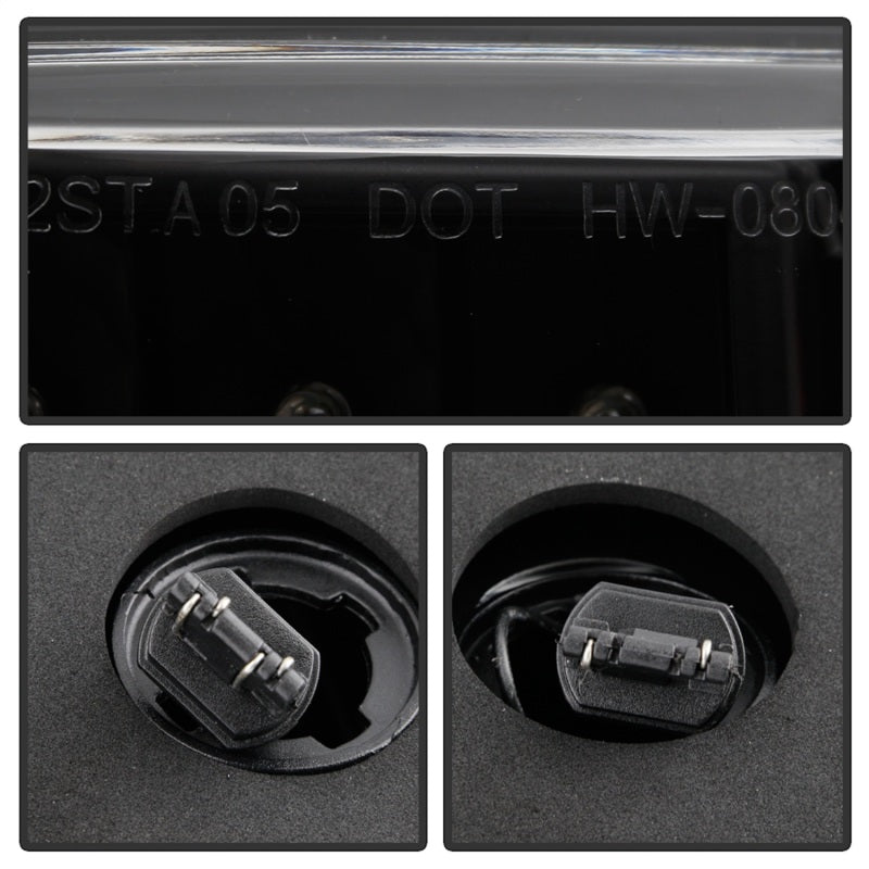 xTune Scion Xb 08-10 LED Tail Lights Black ALT-ON-TSXB08-LED-BK