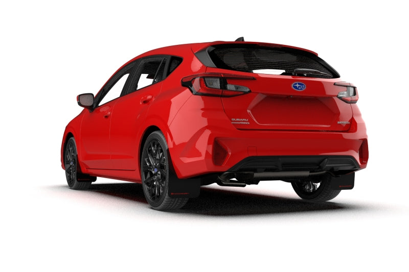 Rally Armor 24-25 Subaru Impreza Black UR Mud Flap w/ Light Blue Logo