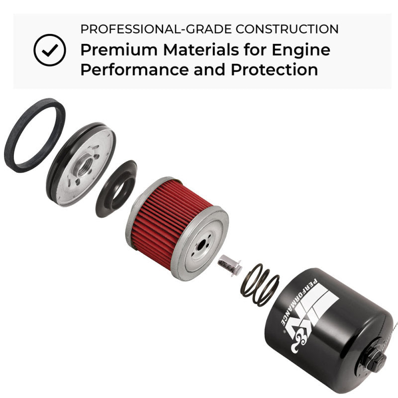 K&N Oil Filter 08-17 Harley-Davidson VRSCDX Night Rod Special 76 CI 3in OD x 3.844in Height