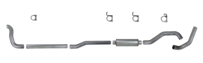 Diamond Eye KIT 4in Turbo Back SGL AL: 2-WHEEL DRIVE ONLY 89-93 DODGE CUMMINS 5.9L