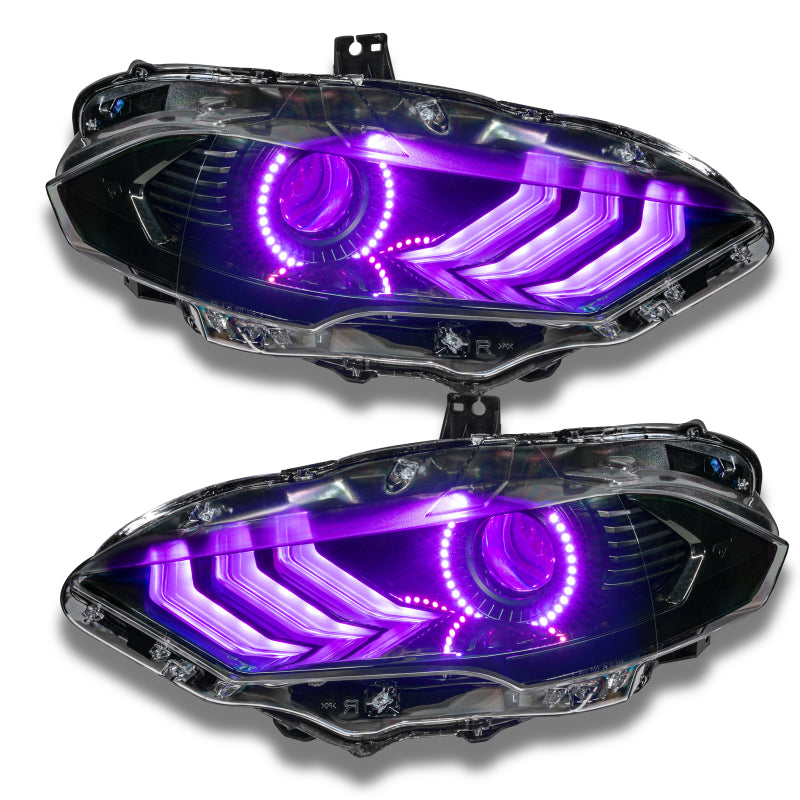 Oracle 18-21 Ford Mustang Dynamic DRL w/ Halo Kit & Sequential Turn Signal - ColorSHIFT