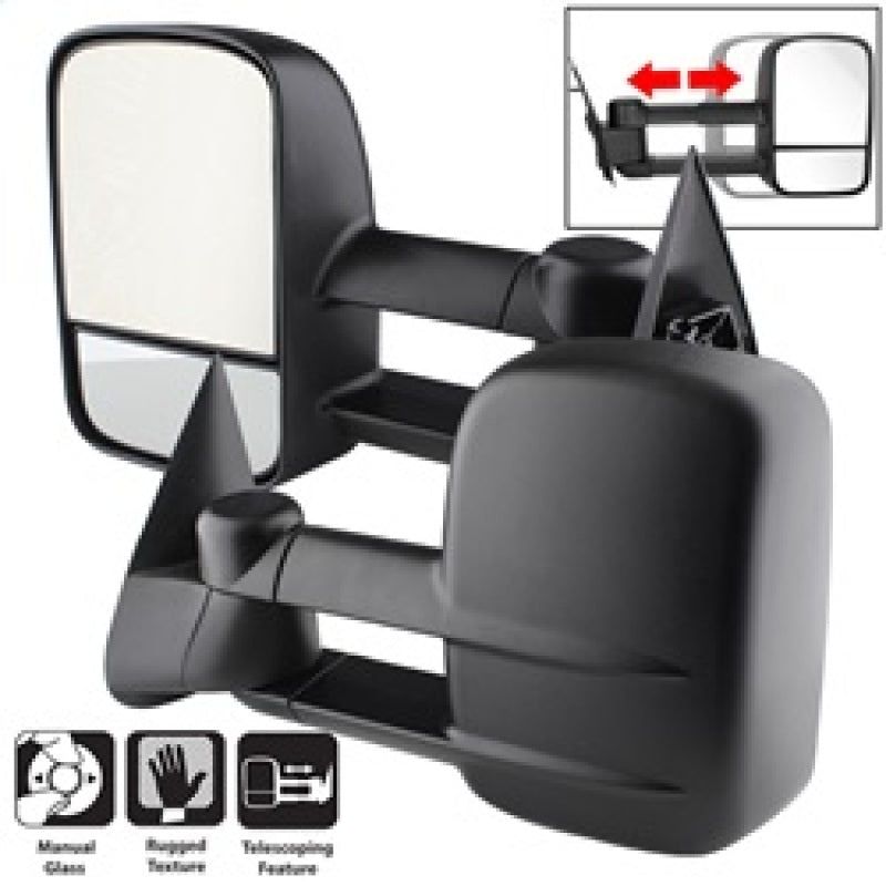 xTune Chevy Silverado 99-06 L&R Manual Extendable Manual Adjust Mirror MIR-CSIL03-MA-SET