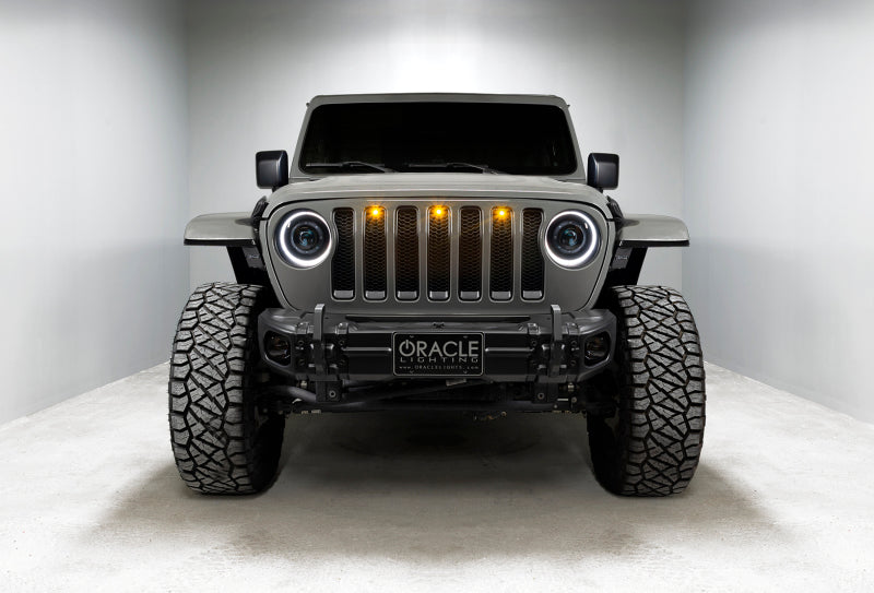 Oracle Jeep JL/Gladiator JT Oculus Bi-LED Projector Headlights - Amber/White Switchback