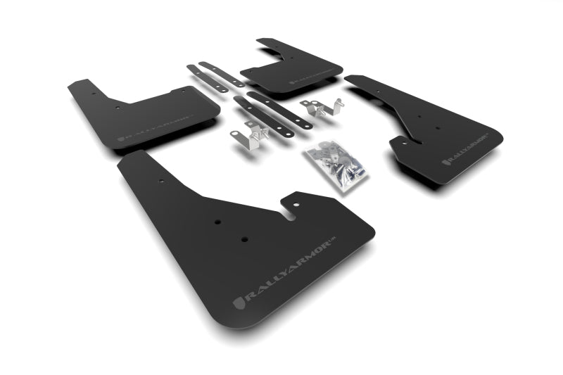 Rally Armor 18-25 Toyota Corolla Hatchback Black UR Mud Flap Grey Logo