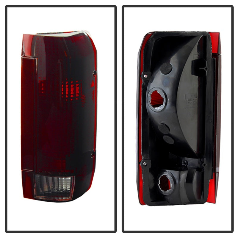 xTune Ford Bronco F150 F250 F350 F450 92-96 OE Style Tail Lights Red Smoked ALT-JH-FB92-OE-RSM
