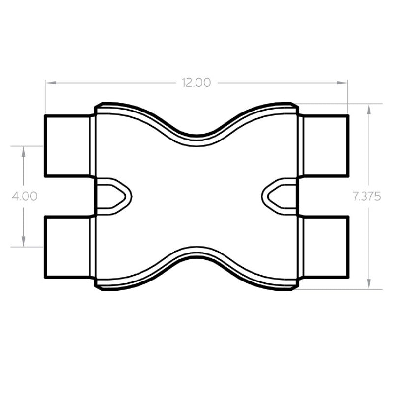 MagnaFlow Smooth Trans X 2.25/2.25 X 12 SS