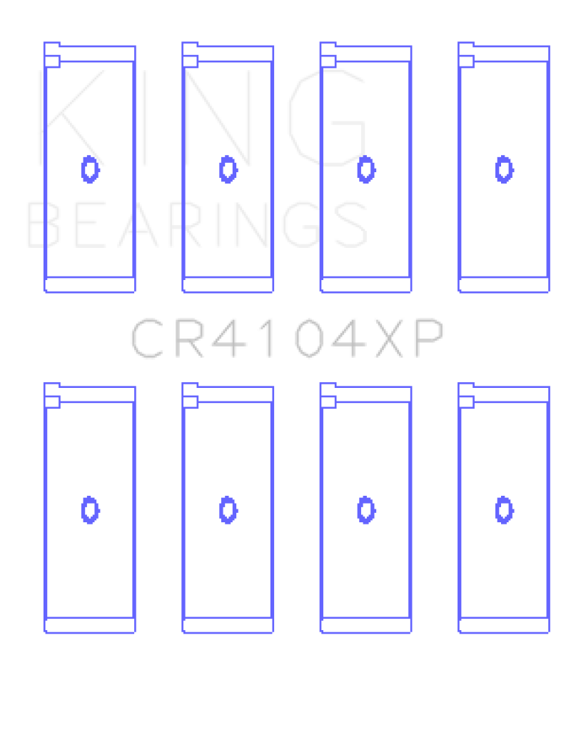 King Engine Bearings Audi/VW 83-03 1.6L/1.8L/2.0L Performance Rod Bearing Set - Size +0.25mm