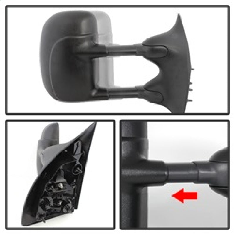 xTune Ford Superduty 02-07 Manual Extendable Manual Adjust Mirror Right MIR-FDSD99S-MA-R