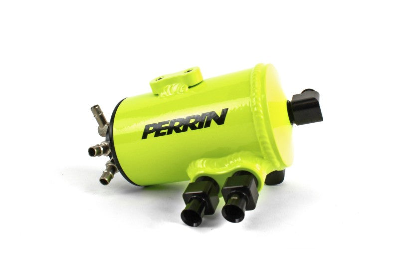 PERRIN 08-14 Subaru WRX / 08-21 STI / 05-09 Legacy GT & Outback XT Air Oil Separator - Neon Yellow
