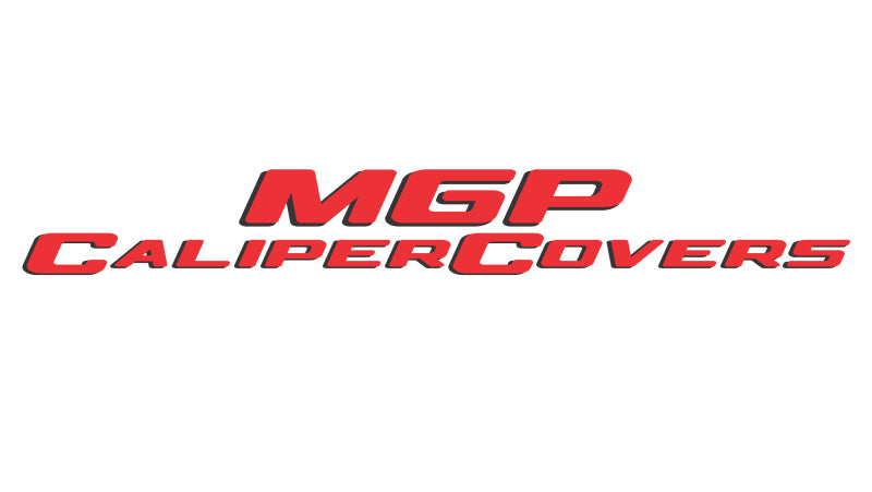 MGP 4 Caliper Covers Engraved Front & Rear MGP Red Finish Silver Char 2017 Toyota Corolla IM