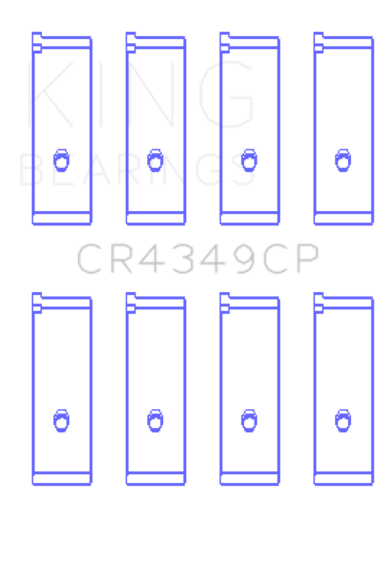 King Engine Bearings Toyota Scion XA/XB 1NZFE (Size 0.5) Tri-Metal Copper Lead Rod Bearing Set