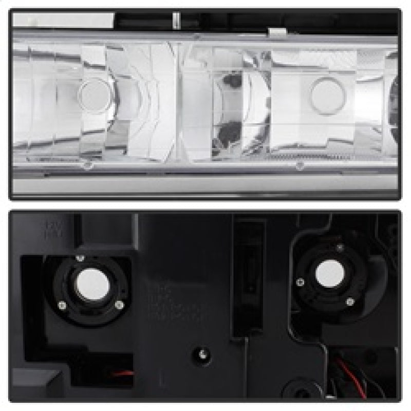 xTune 92-94 Blazer Full Size Corner/LED Bumper Headlights Chrome HD-JH-CCK88-LED-AM-C-SET