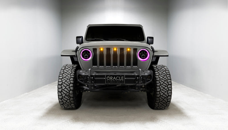 Oracle Jeep Wrangler JL/Gladiator JT 7in. High Powered LED Headlights (Pair) - Dynamic