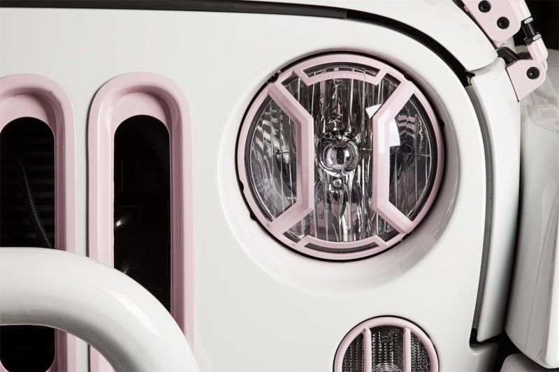 Rugged Ridge 07-18 Jeep Wrangler JK/JKU Raw Elite Headlight Euro Guards