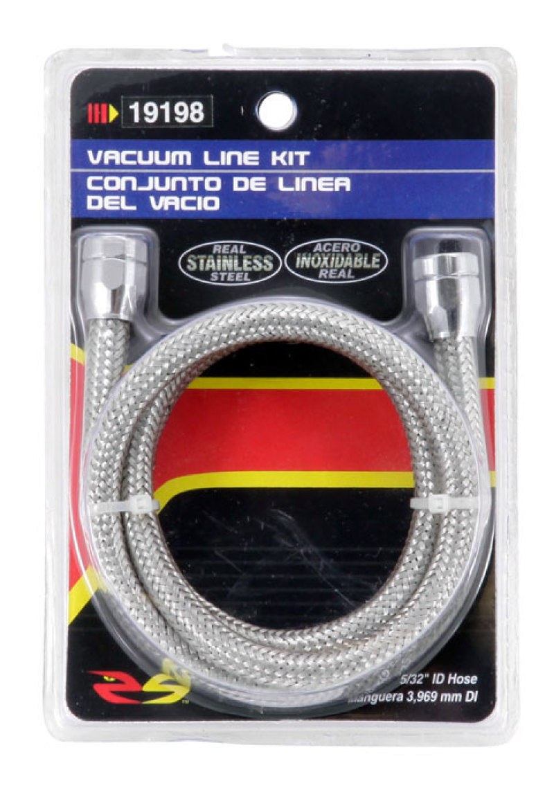 Spectre Stainless Steel Flex Vacuum Hose 5/32in. - 3ft. - Chrome