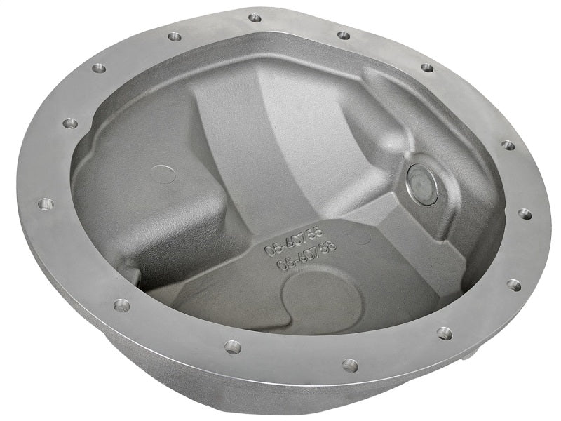 aFe Front Differential Cover (Raw; Street Series); Dodge Diesel Trucks 03-12 L6-5.9/6.7L (td)