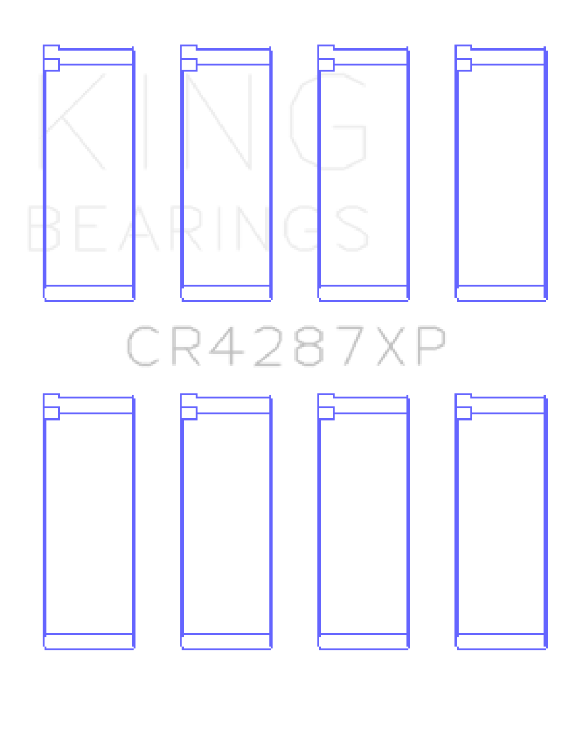 King Engine Bearings Acura B18C1/B18C5 VTEC (Size STDX) Performance Rod Bearing Set